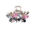 2 Pcs Rhinestone Hair Claw Clips Small Jaw Clips Bling Hair Clamp, Butterfly-17