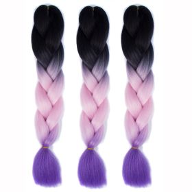 Braids Extensions, Synthetic Hair for Braiding, 24 Inch Hair Strands for Braiding Hair (Color: Q4)