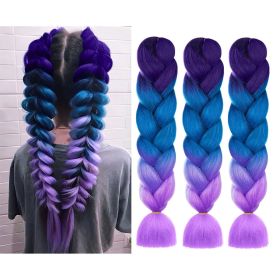 Braids Extensions, Synthetic Hair for Braiding, 24 Inch Hair Strands for Braiding Hair (Color: Q1)