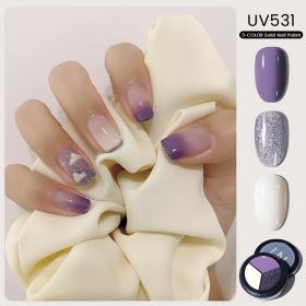 MAYCHAO Solid Color Nail Gel Polish Full Coverage Paint Gel DIY Nail Art Designs Soak Off UV LED Manicure Varnish Solid UV Gel (Color: UV531)