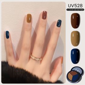 MAYCHAO Solid Color Nail Gel Polish Full Coverage Paint Gel DIY Nail Art Designs Soak Off UV LED Manicure Varnish Solid UV Gel (Color: UV528)