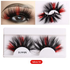 Color Mink Hair False Eyelashes Naturally Fit Thick Eyelashes (Series: 16)