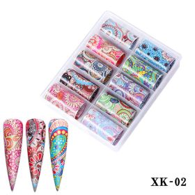 1 Box Nail art decoration starry sky sticker nail sticker nail decal (design: XK-02)