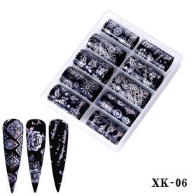 1 Box Nail art decoration starry sky sticker nail sticker nail decal (design: XK-06)