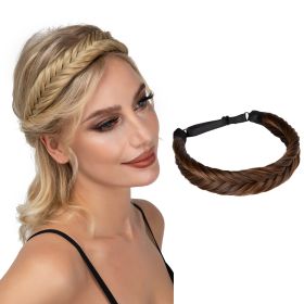 Bohemian Braided Headband, Oversized Classic Wide Braids (Color: Color#4)