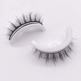 Reusable Self-Adhesive Eyelashes Natural Multiple reversible glue-free self-adhesive pairs of false eyelashes Dropshipping (Color: Natural-L09)