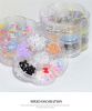 1 Box Nail Jewelry  Flower Bow Aurora Patch Bear Rhinestone Pearl Mixed Nail Decoration Drill Sequins